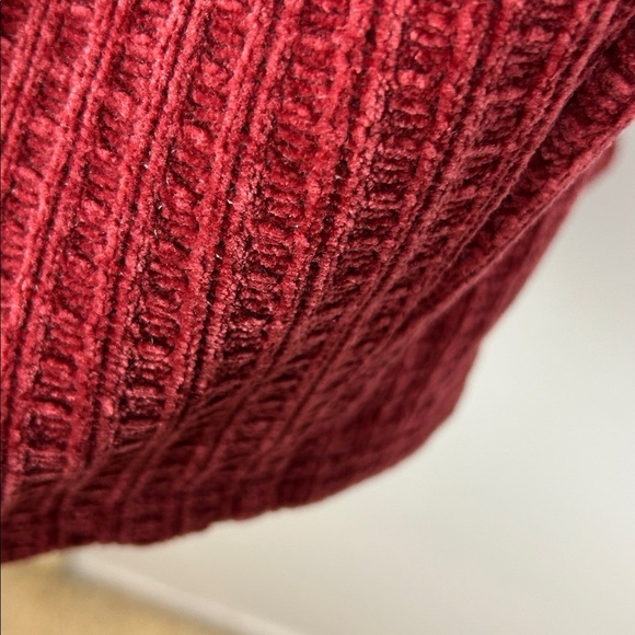 Papillon Academia Textured Knit 3/4 Sleeve Sweater Dress Medium Red Pockets - Picture 13 of 15